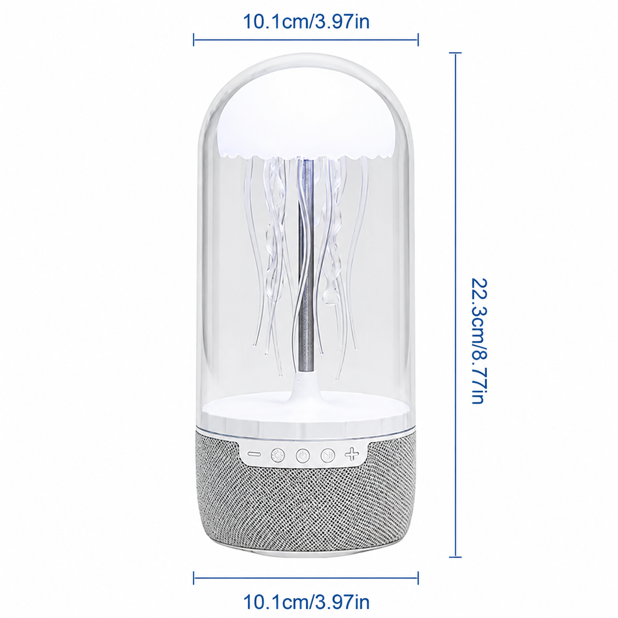 Salviro AquaGlow™ Bluetooth Quallenlampe mit Lautsprecher