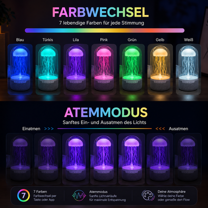 Salviro AquaGlow™ Bluetooth Quallenlampe mit Lautsprecher
