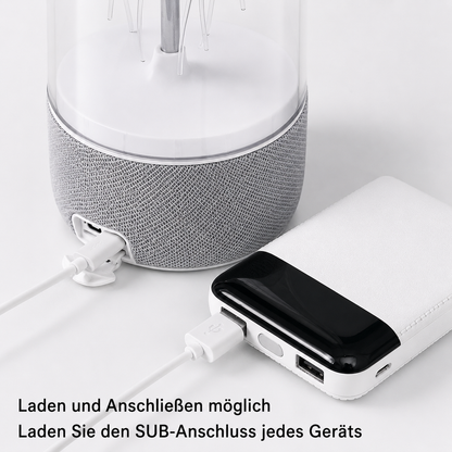 Salviro AquaGlow™ Bluetooth Quallenlampe mit Lautsprecher